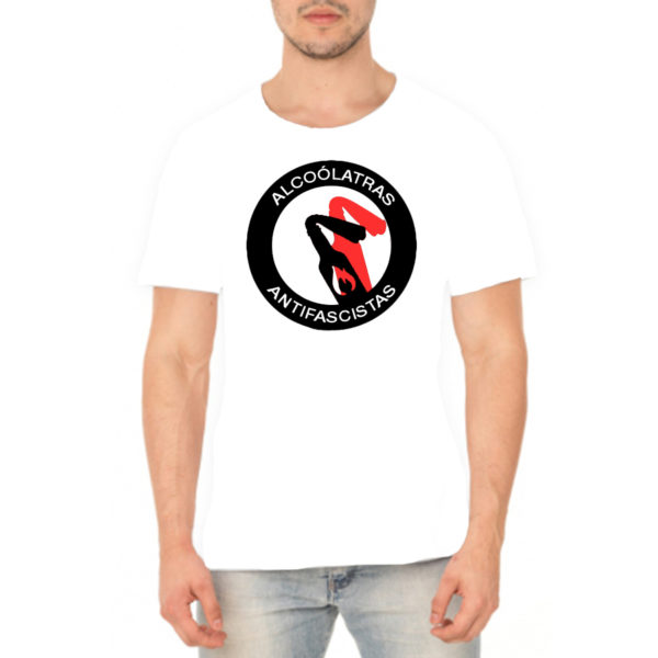 Camiseta Masculina Alcoólatras Antifascistas - Image 2