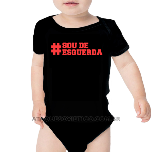 Body Infantil Sou de Esquerda