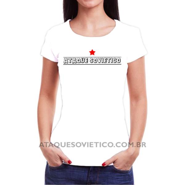 Camiseta Feminina Baby Look Ataque Soviético - Image 2
