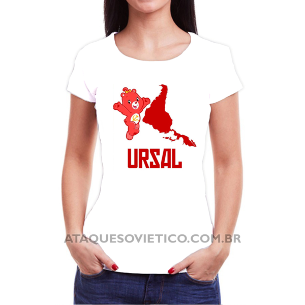 Camiseta Feminina Baby Look Ursal Versão 2