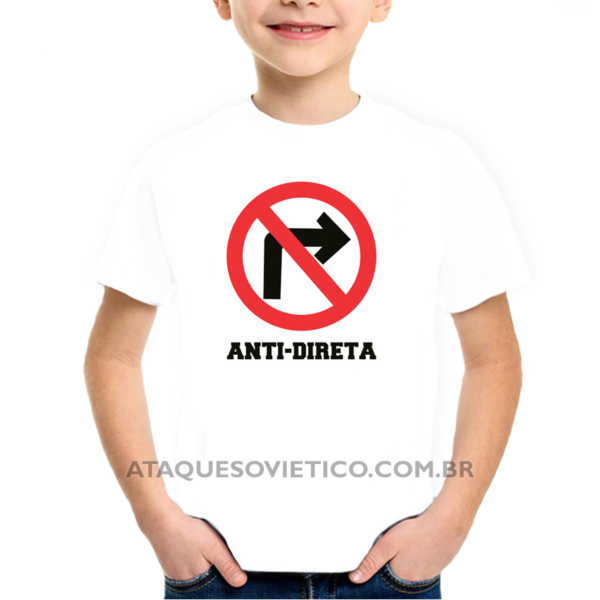 Camiseta Infantil Anti-direita - Image 2