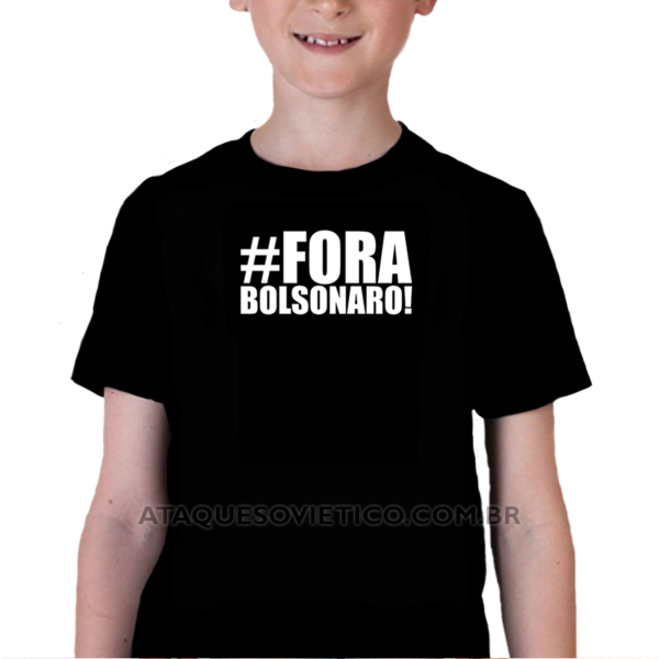 Camiseta Infantil Fora Bolsonaro