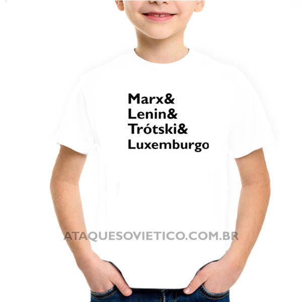 Camiseta Infantil Marx & Lenin & Trotski & luxemburgo - Image 2