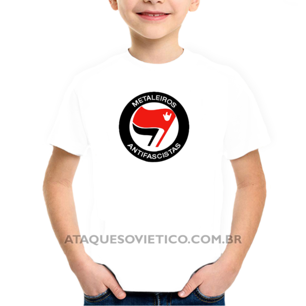 Camiseta Infantil Metaleiros Antifascistas - Image 2