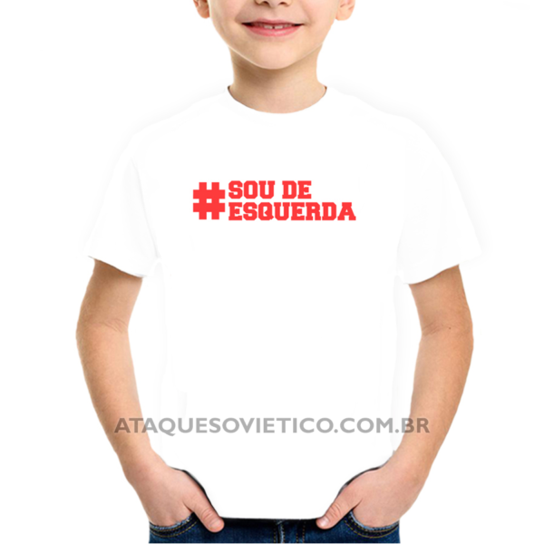 Camiseta Infantil Sou de Esquerda - Image 2