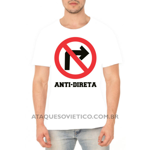 Camiseta Masculina Anti-direita - Image 2