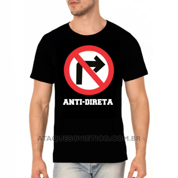 Camiseta Masculina Anti-direita