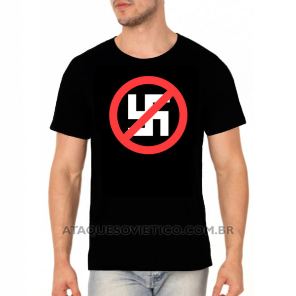 Camiseta Masculina Anti-Nazi