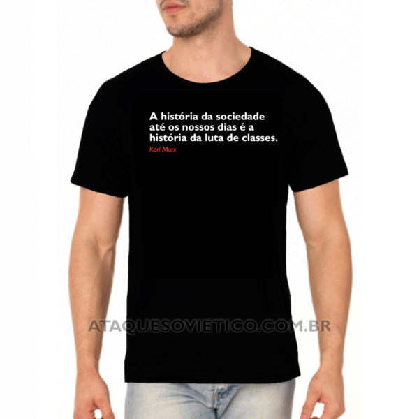 Camiseta Masculina Marx Frases versão 2