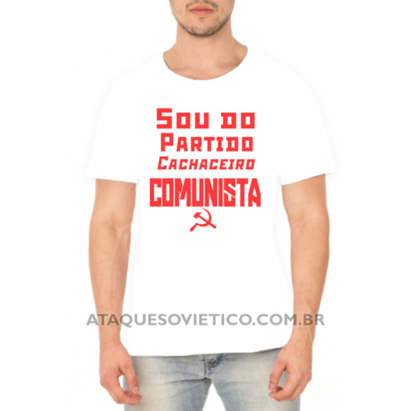 Camiseta Masculina Partido Cachaceiro Comunista - Imagem 2
