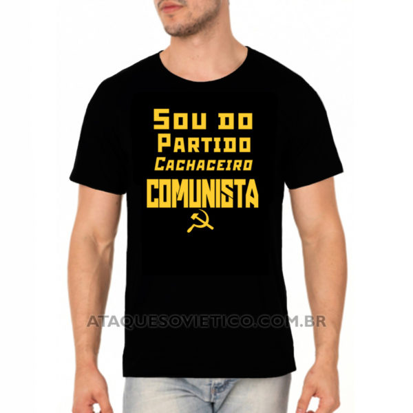 Camiseta Masculina Partido Cachaceiro Comunista