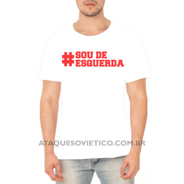Camiseta Masculina Sou de Esquerda - Image 2