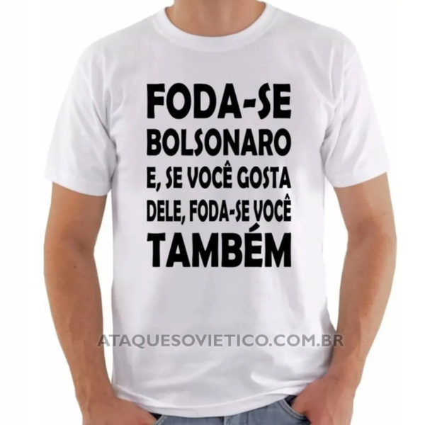 Camiseta Masculina Foda-se Bolsonaro - Image 2