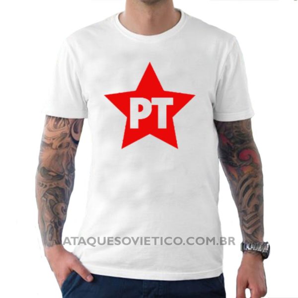 Camiseta Masculina PT (Partido dos Trabalhadores) - Image 3