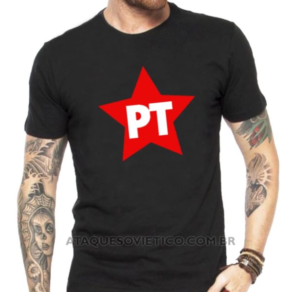 Camiseta Masculina PT (Partido dos Trabalhadores) - Image 2