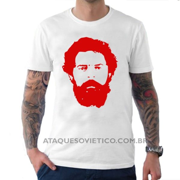 Camiseta Masculina Lula Rosto - Image 3