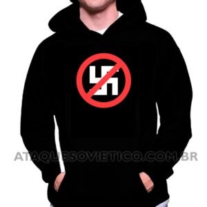 Blusa de Moletom Masculina Anti-Nazi