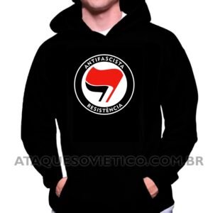 Blusa de Moletom Masculina Antifascistas Resistência