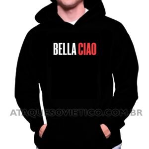 Blusa de Moletom Masculina Bella Ciao