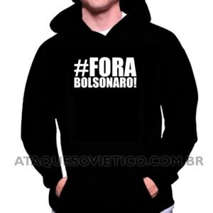 Blusa de Moletom Masculina Fora Bolsonaro