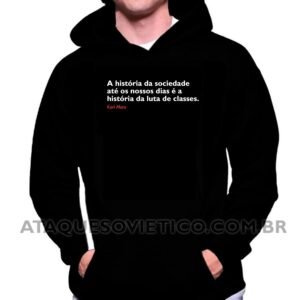Blusa de Moletom Masculina Marx Frases versão 2