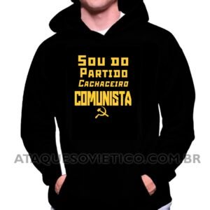 Blusa de Moletom Masculina Partido Cachaceiro Comunista